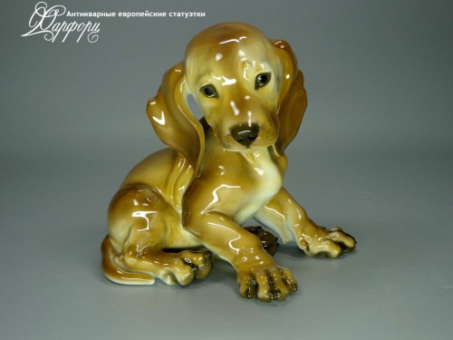 Купить фарфоровую статуэтку Rosenthal, Щенок таксы, Германия